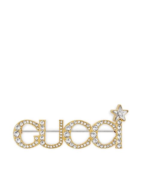 portafoglio con new logo crystal brooch gucci vintage|Pre.